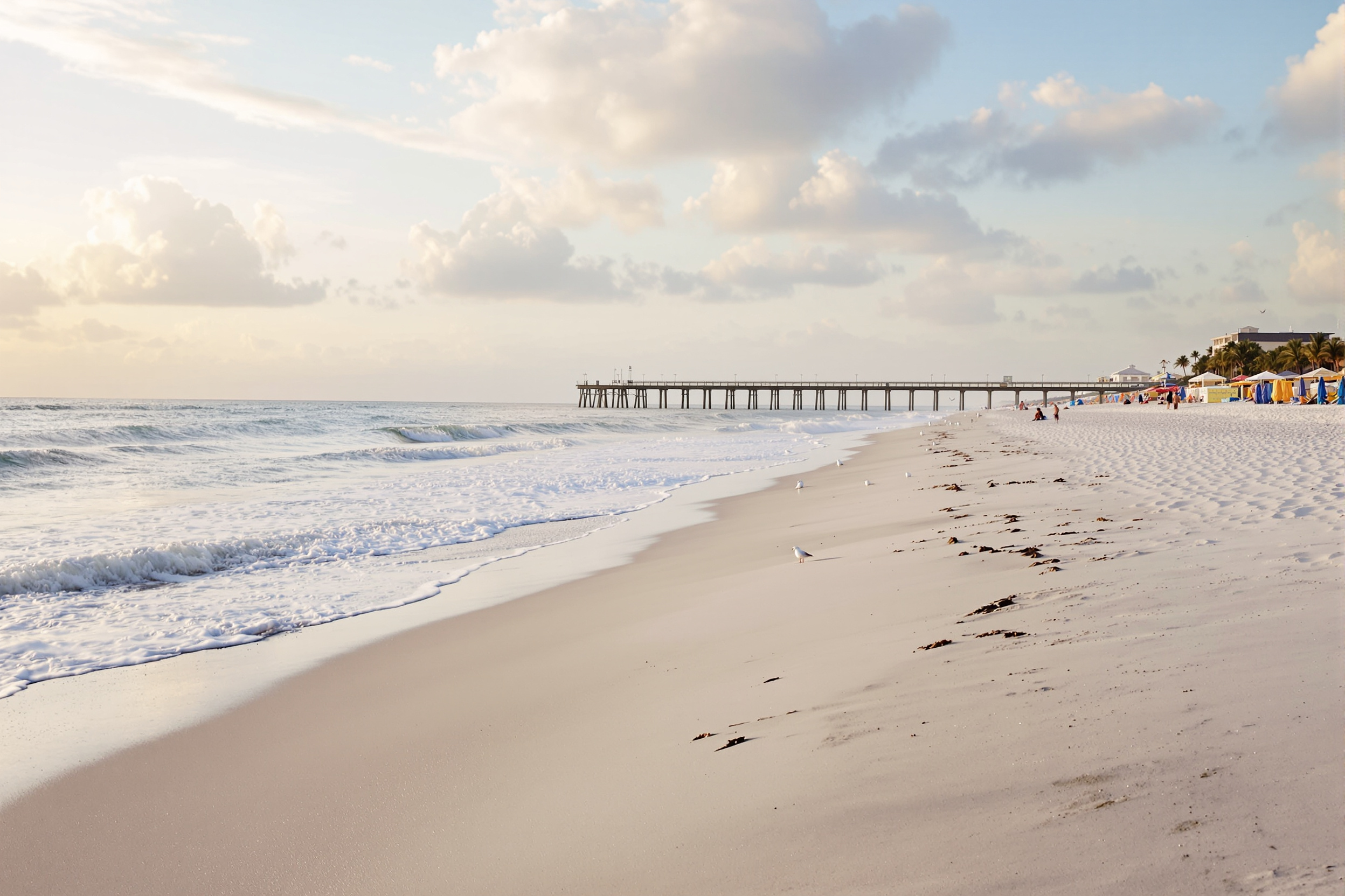 The wide hard-packed Atlantic beach